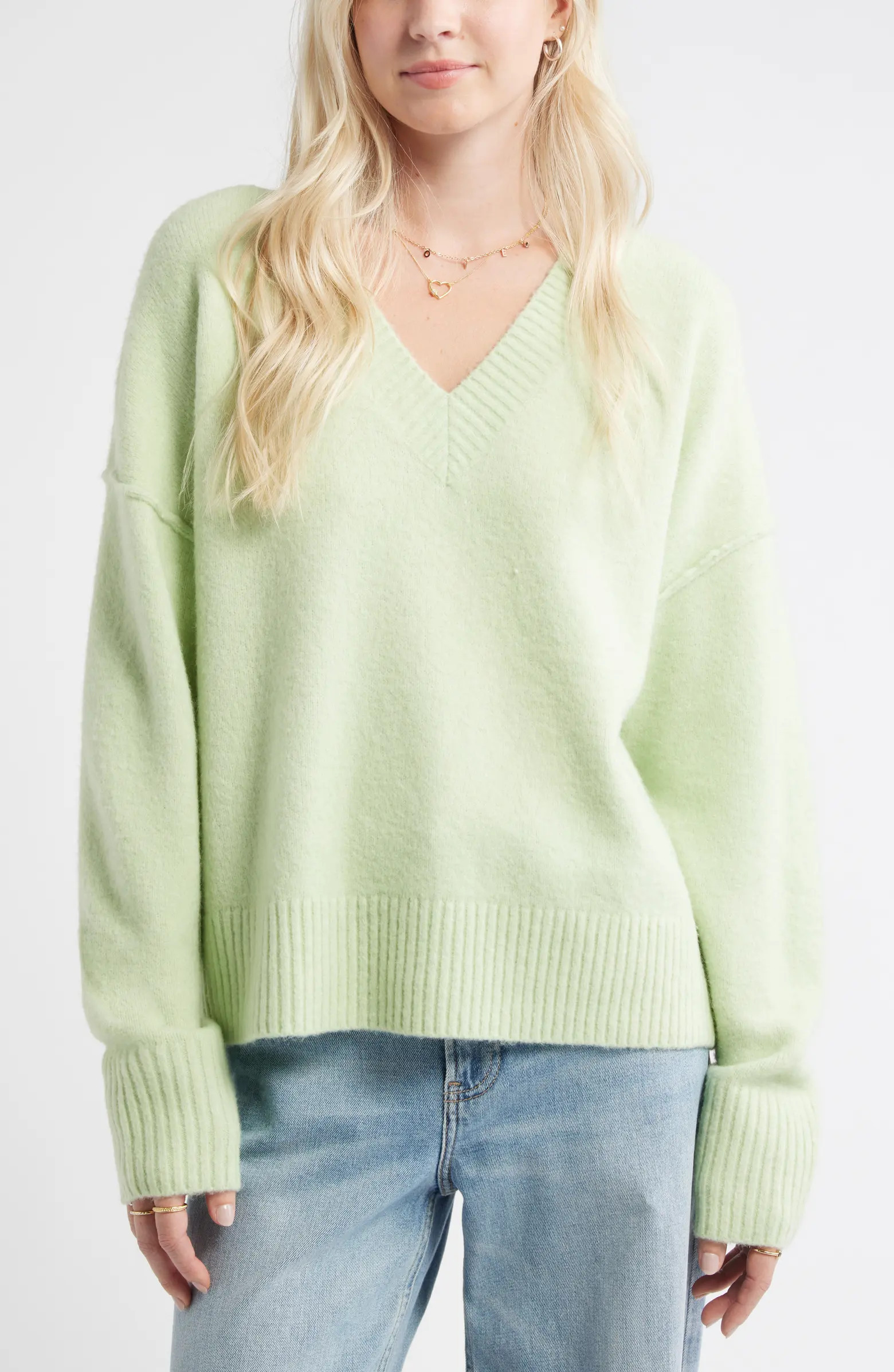 Oversize Cozy V-Neck Sweater | Nordstrom