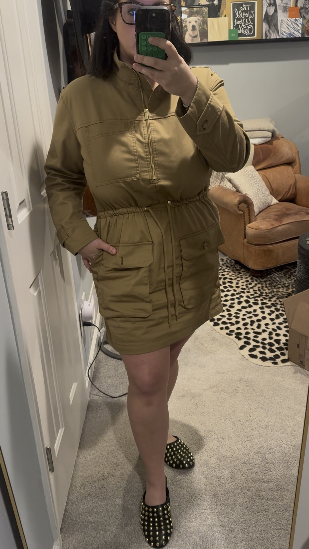 This target utility mini dress is the perfect dress to wear for winter or spring. Best of all, it’s currently on sale for 20% off! As far as sizing, I  ordered the medium, and feel like it runs TTS! 

#LTKSaleAlert #LTKWorkwear #LTKWatchNow