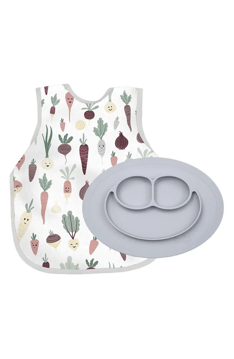 Root Veggies Bib Apron & Mini Silicone Feeding Mat | Nordstrom | Nordstrom