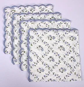 Ridhi Cloth Napkins Set of 4 Cotton Block Print Dinner Block Print Napkins I Baby Bridal Shower W... | Amazon (US)