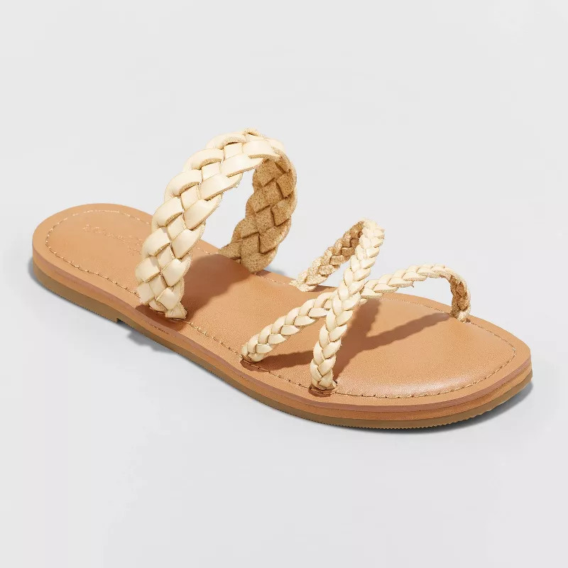 Women's Hilda Braided Strappy Footbed Sandals - Universal Thread™ | Target