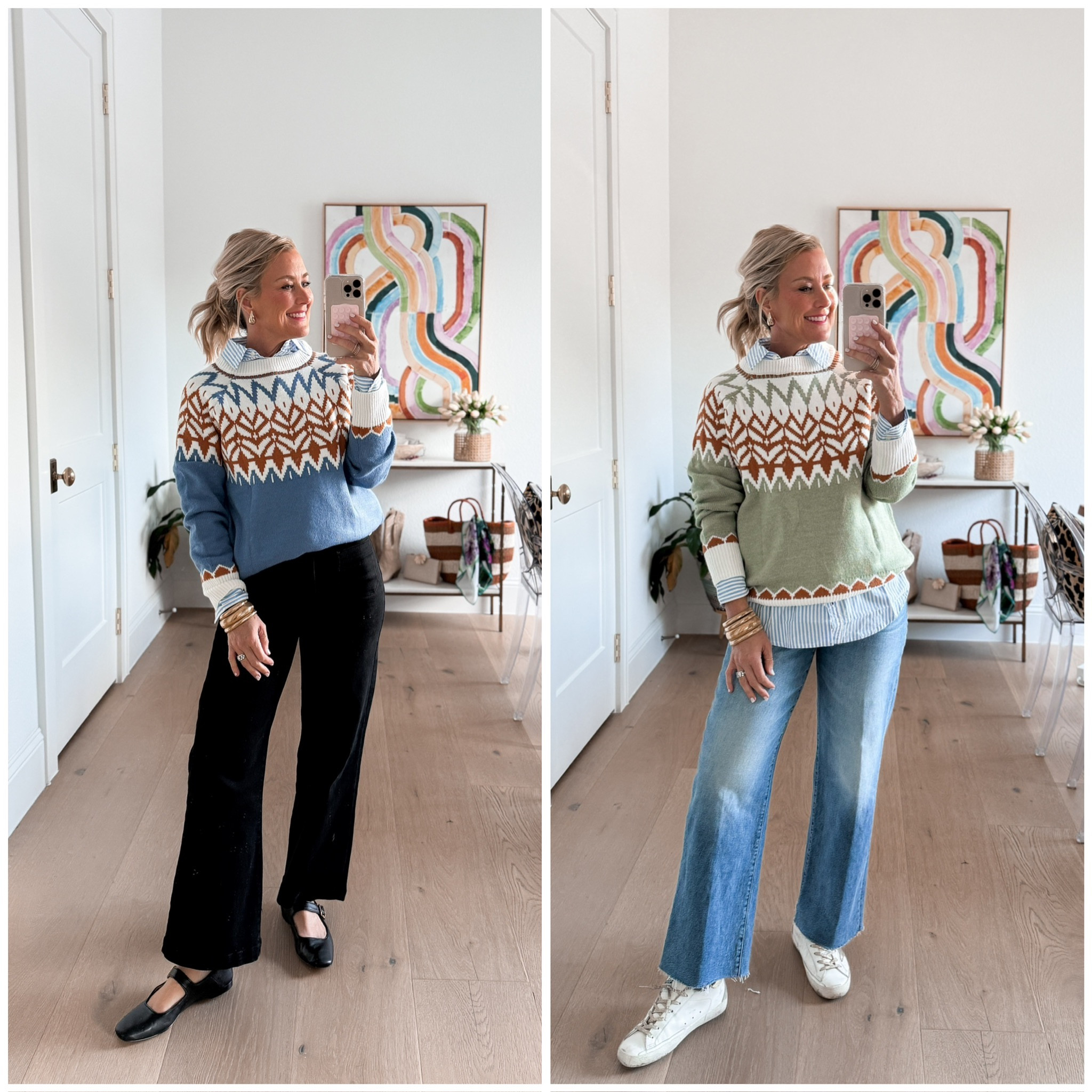 Amazon Fashion Finds | Hi Sugarplum! #sugarplumstyle #amazonhaul 

Size small sweater and shirt
Size 26 jeans, code CASSIE15 

#LTKSeasonal #LTKOver40 #LTKFindsUnder50