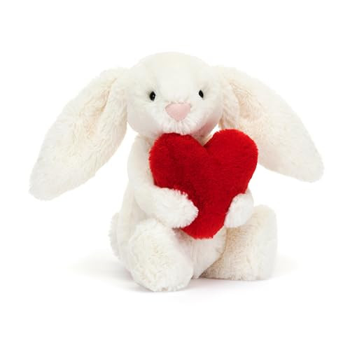 Jellycat Bashful Red Love Heart Bunny Stuffed Animal, Small 7 inches - Rabbit & Bunny Plush Toy - Classic Children's Gift - Valentine's Day Gift | Amazon (US)