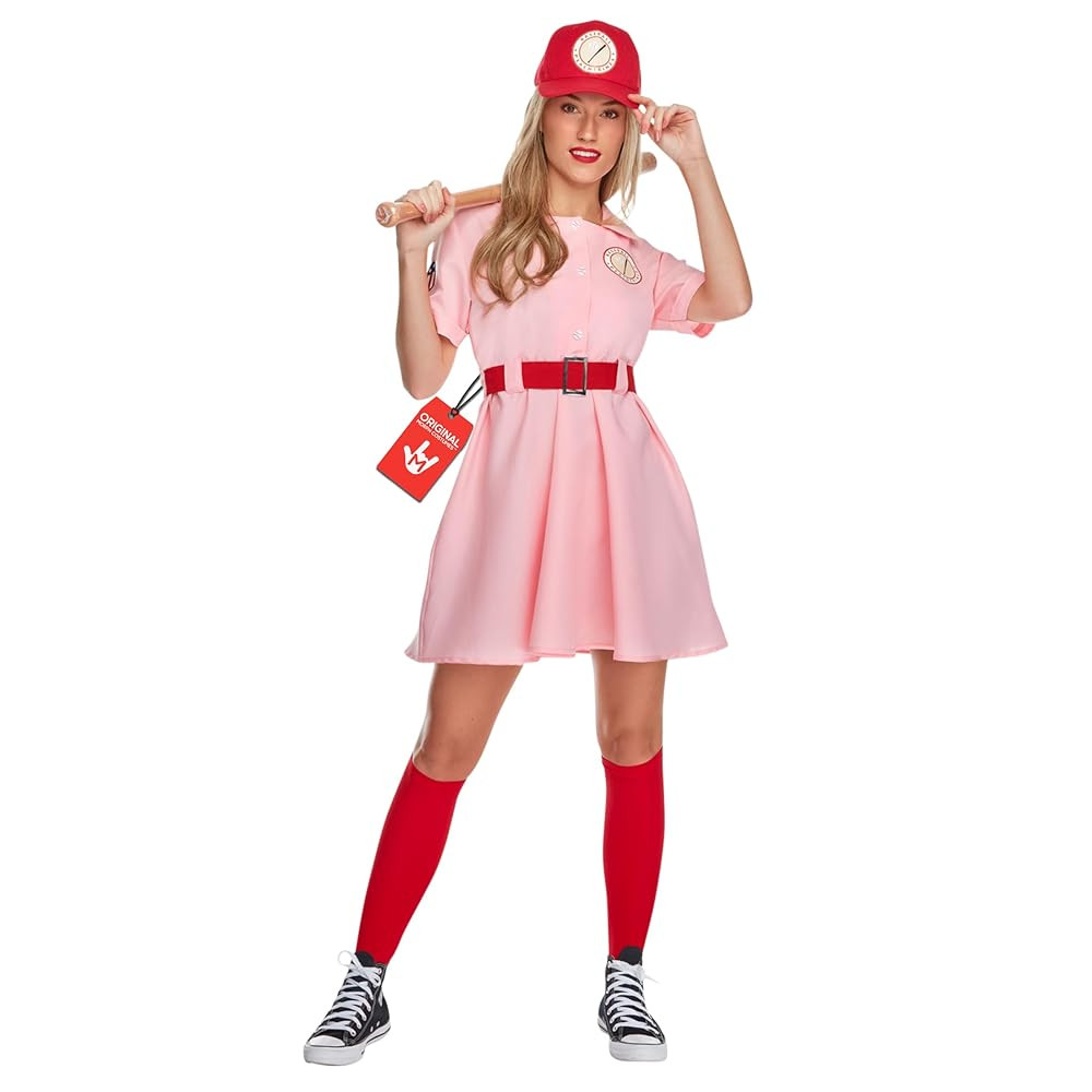 Morph, Pink Baseball Costume, Baseball Player Costume, Softball Halloween Costumes Women, Movie C... | Amazon (US)