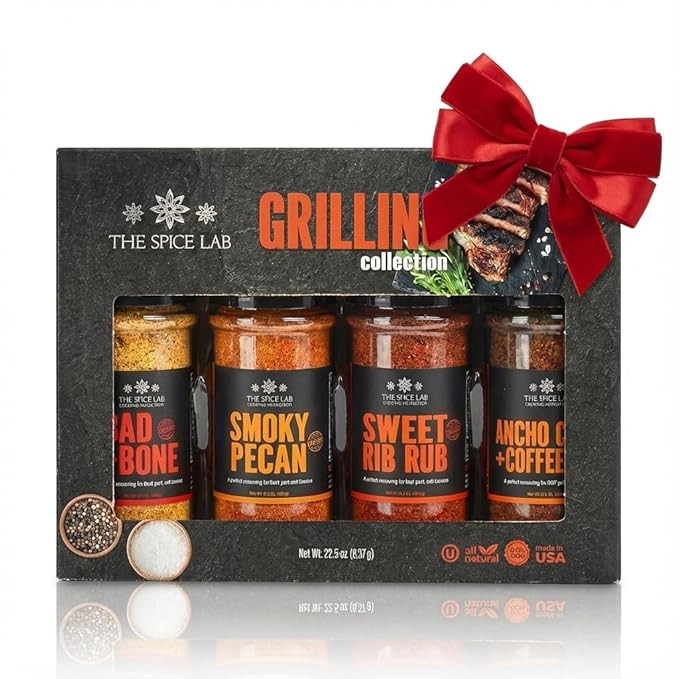 The Spice Lab BBQ Grilling Seasoning Collection Spice Set - Ultimate Barbecue Seasoning Gift Set ... | Amazon (US)