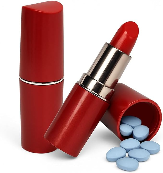 Fake Lipstick Diversion Safe - Secret Stash Compartment | Hide Pills, Money, Jewelry | Keep Valua... | Amazon (US)