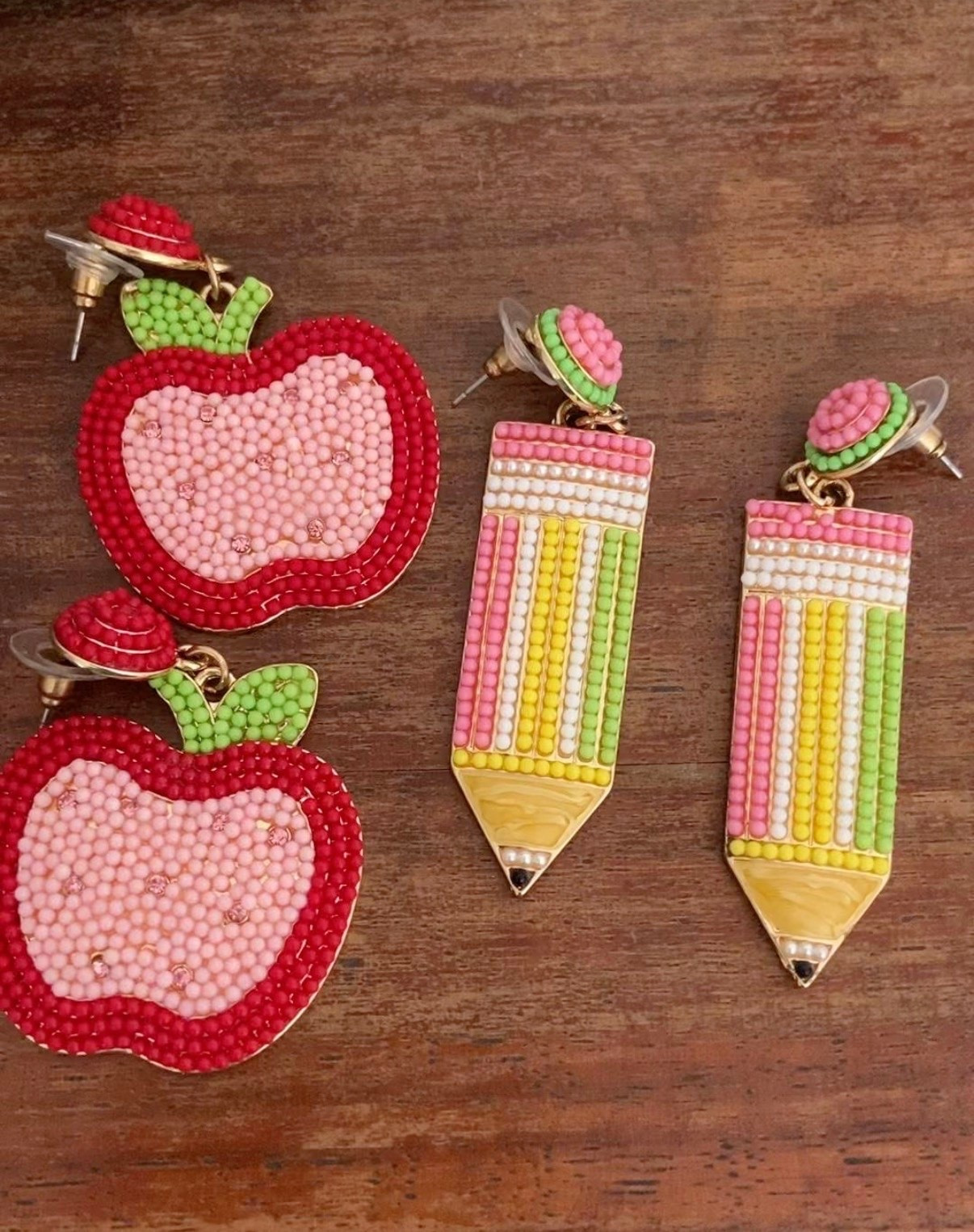 Teacher Outfit - 2-pack for $12, and some other designs available.  Quick ship and a Nice teacher gift too! 


#teacher #teachergift #teacherearrings #under15 #budgetfriendly #amazon 
#LTKOver40 #LTKU