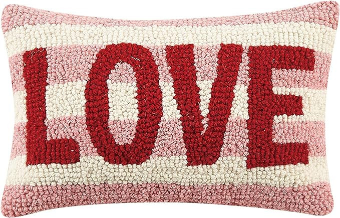 Peking Handicraft 30TG304C12OB Love Polly Filled Hook Pillow, 12-inch Length, Wool and Cotton | Amazon (US)