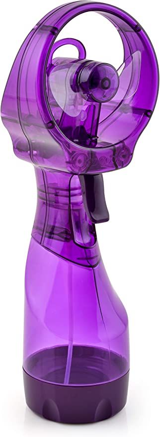 O2COOL Deluxe Handheld Battery Powered Water Misting Fan (Purple) | Amazon (US)