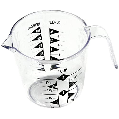 Chef Craft Select Plastic Measuring Cup, 2 Cup, Clear | Amazon (US)