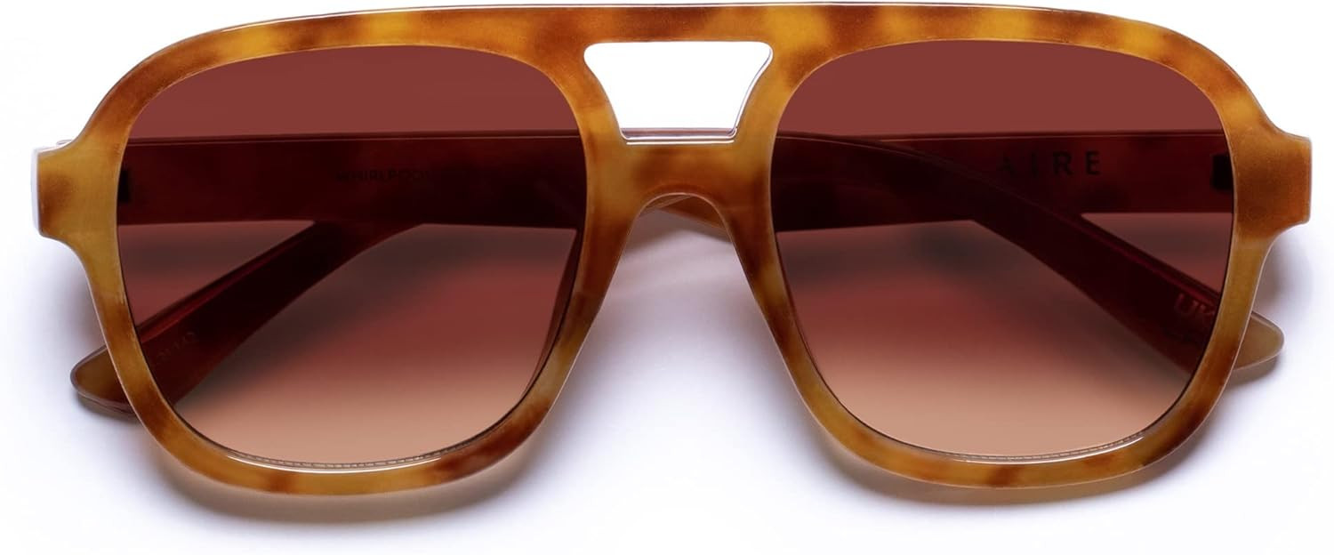 AIRE WHIRLPOOL Aviator Sunglasses Vintage Tort | Amazon (US)