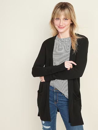 Long-Line Open-Front Sweater for Women | Old Navy (US)