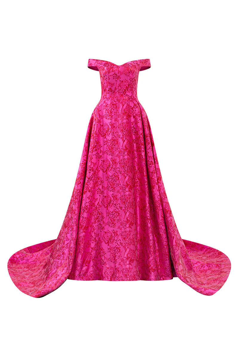 OFF SHOULDER FLORAL PATTERN FULL DRESS | Tracy Studio | CULT MIA | CULT MIA UK LTD