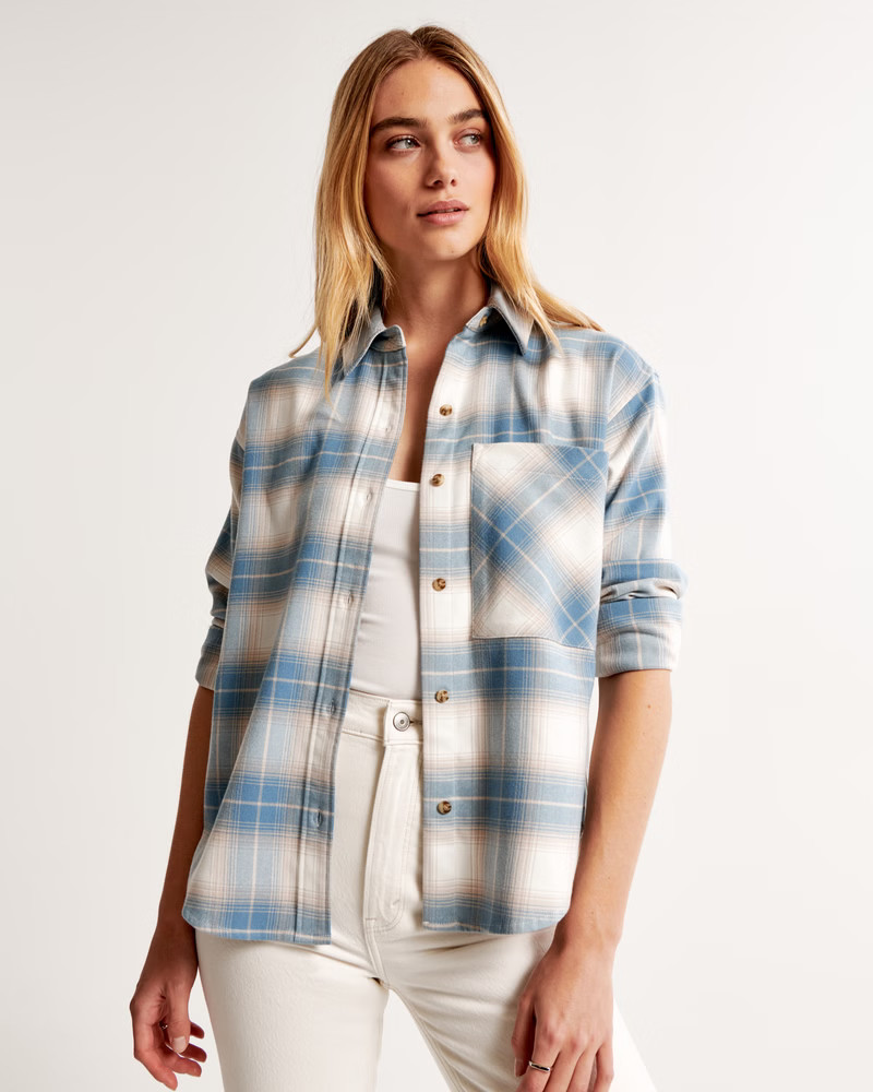 Oversized Flannel Shirt | Abercrombie & Fitch (US)