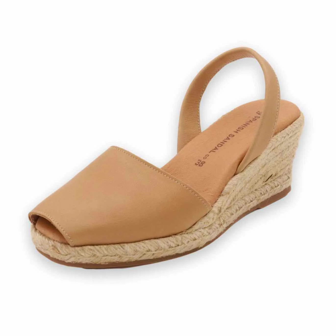 Almond espadrille wedges | The Spanish Sandal Company
