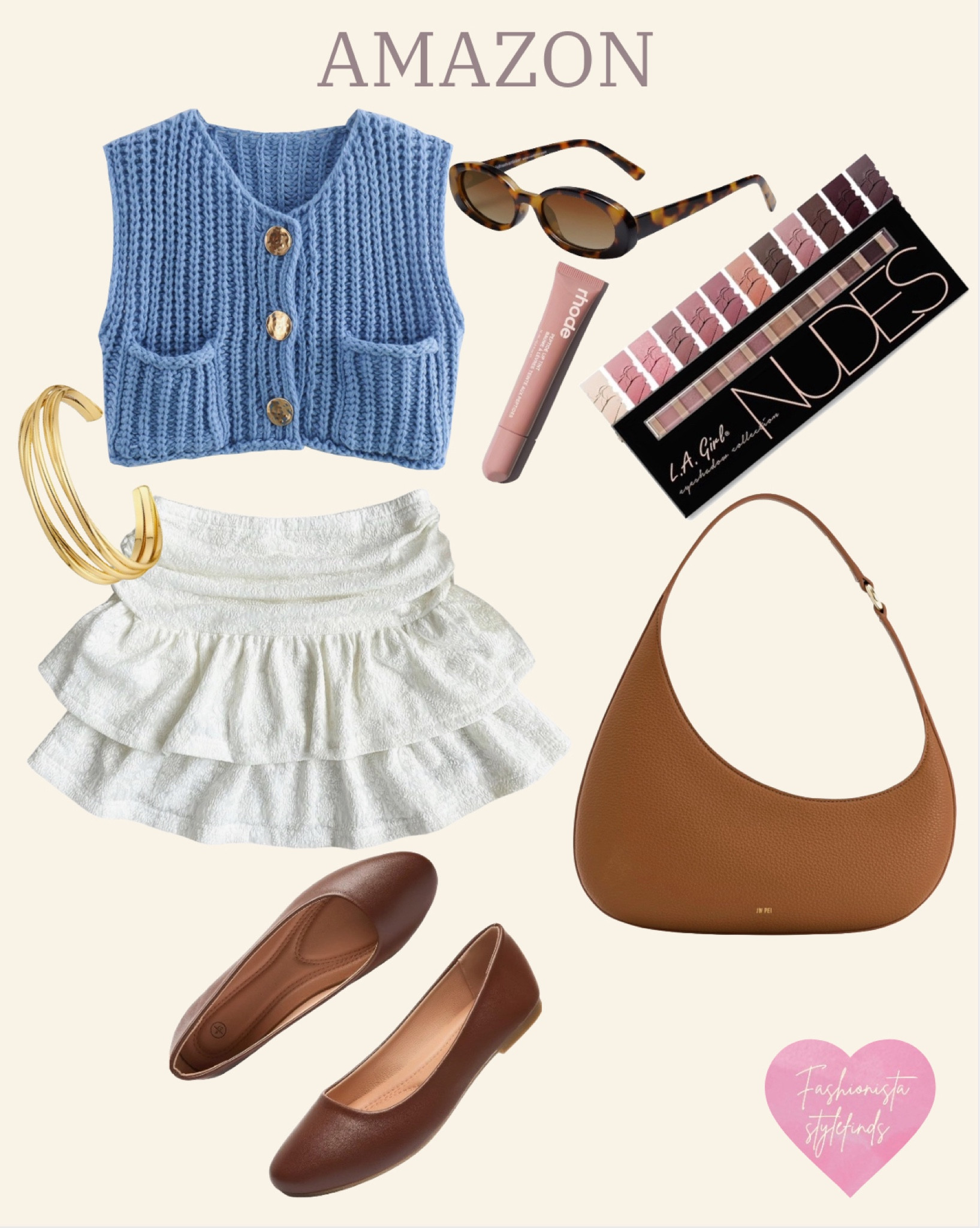 Amazon Summer Outfit 

Crochet vest, brown handbag, flat shoes, ruffle miniskirt, gold bracelet 


#LTKStyleTip #LTKSeasonal #LTKFindsUnder50