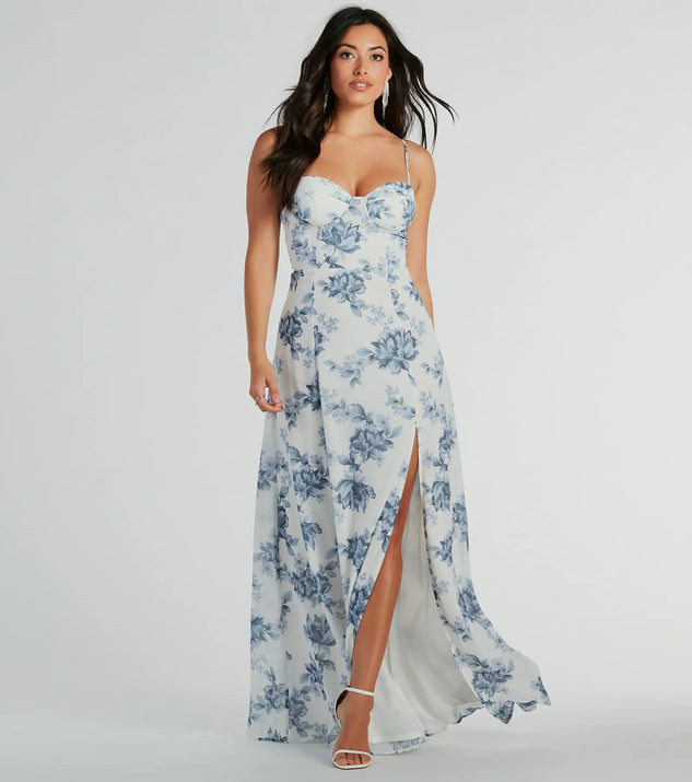 Adeline Sweetheart Floral A-Line Formal Dress | Windsor Stores