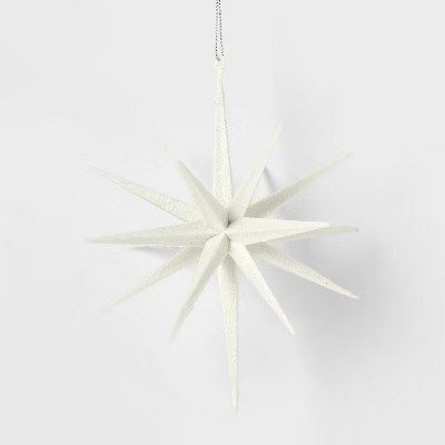 5.8in White Plastic Spike Starburst Christmas Tree Ornament - Wondershop™ | Target