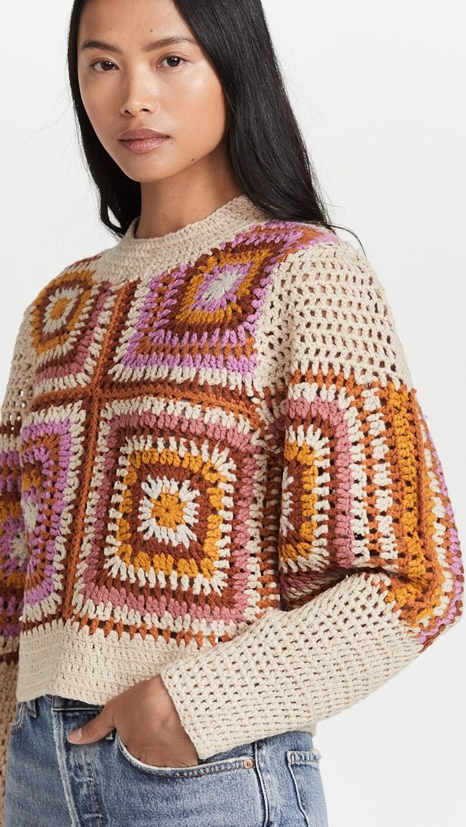 Moon River Crochet Sweater | SHOPBOP | Shopbop