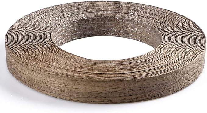 MOLIGOU Walnut Wood Veneer Roll, 3/4”×50’ Plywood Edge Banding Strips, Flexible Veneer Edgin... | Amazon (US)