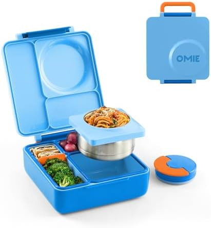 OmieBox Bento Box for Kids - Insulated Bento Lunch Box with Leak Proof Vacuum Insulated Food Jar ... | Amazon (US)