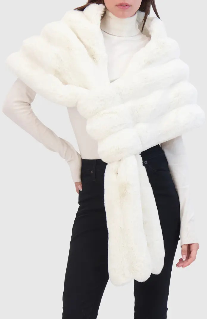 Fur-Free Chinchilla (Faux Fur) Stole | Nordstrom