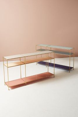 Tinted Glass Console Table | Anthropologie (US)