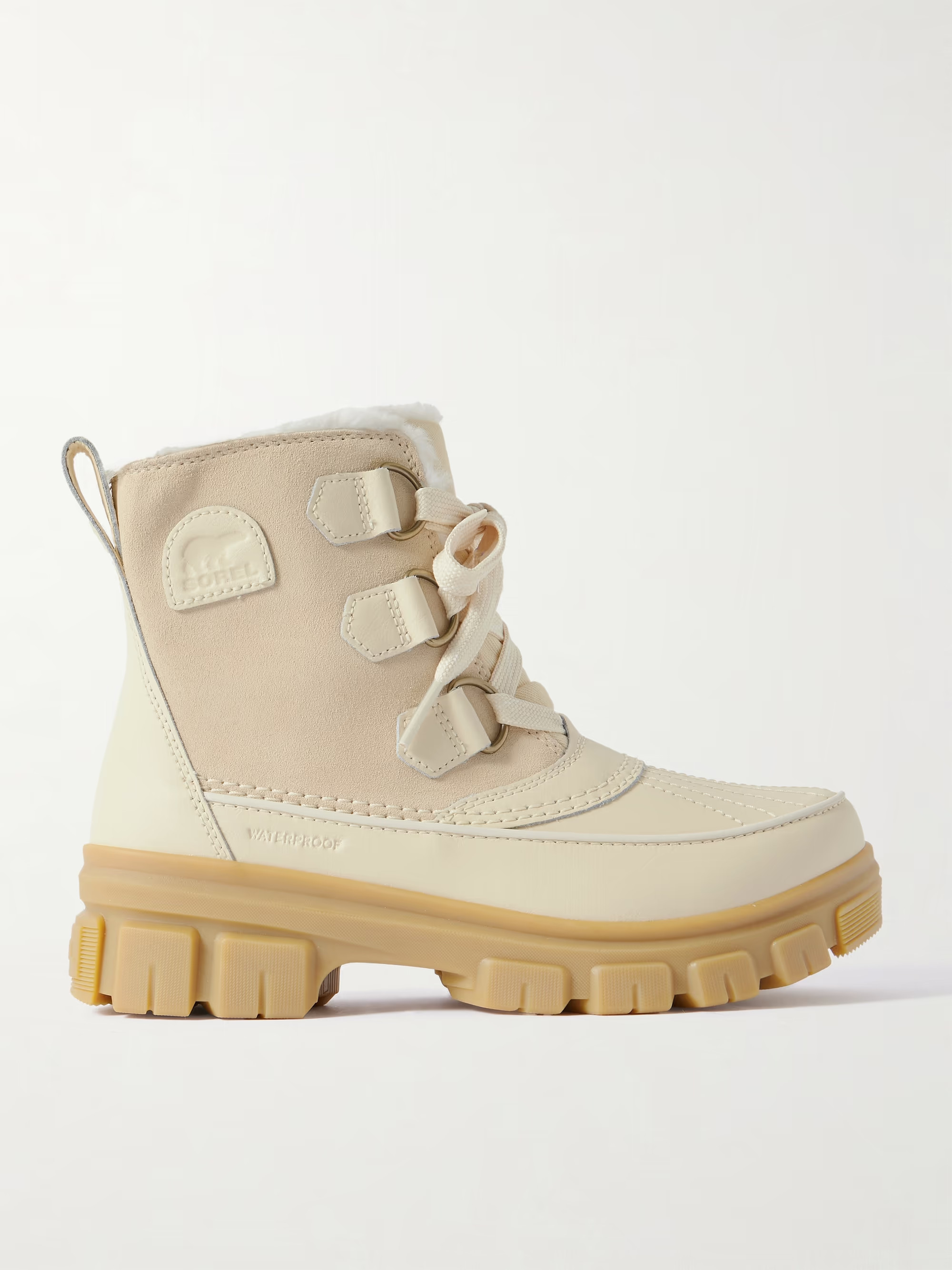 Torino V faux shearling-lined leather-trimmed suede boots | NET-A-PORTER (UK & EU)