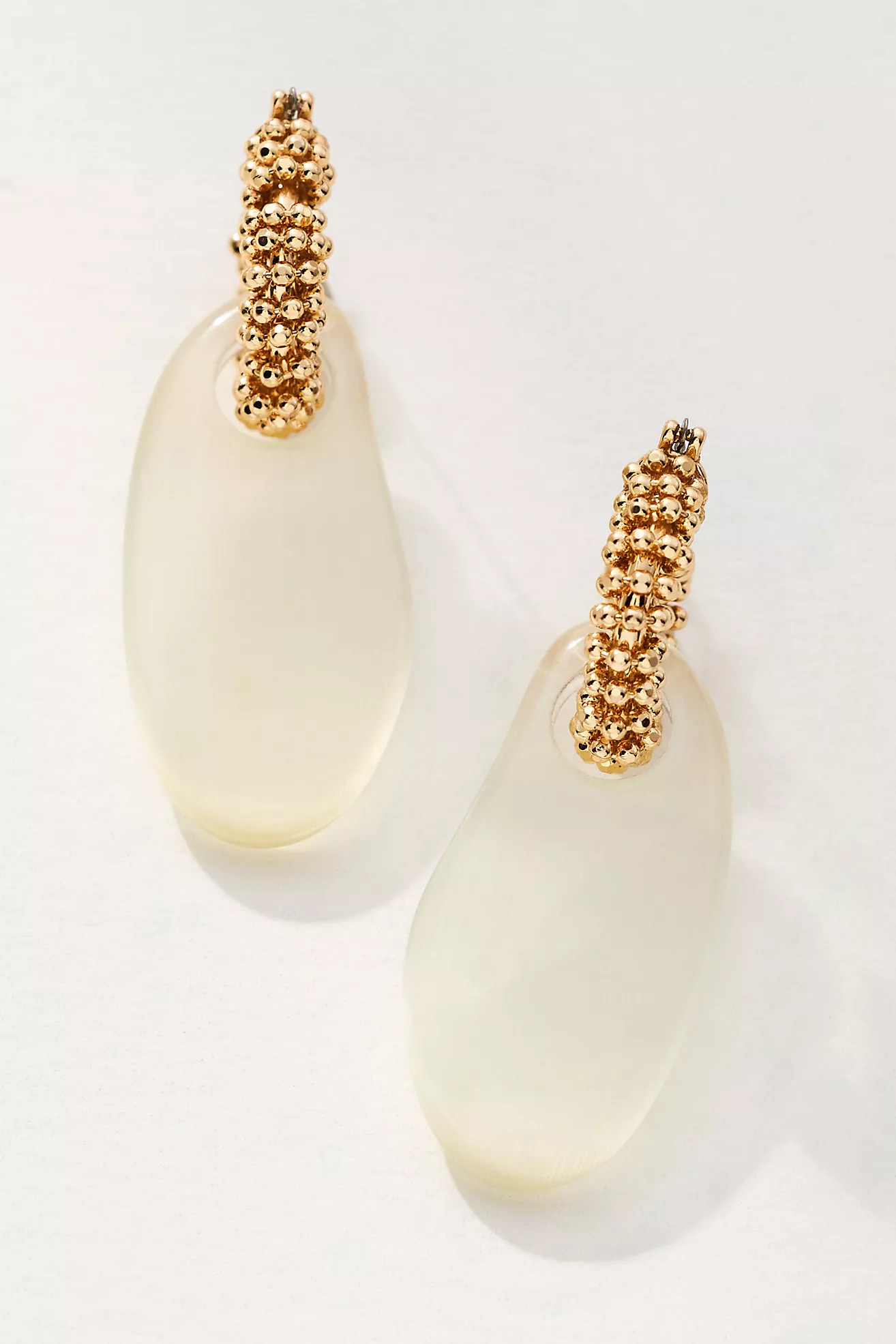 Beaded Top Resin Drop Earrings | Anthropologie (US)