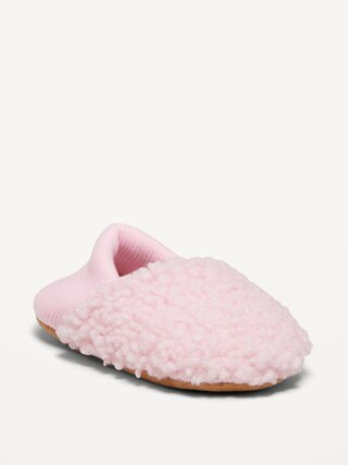 Cozy Gender-Neutral Sherpa Slippers for Kids | Old Navy (US)