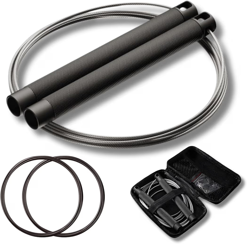 Godrop Speed Jump Rope – 2x Steel Coated Ropes, Hard Travel Case & Aluminum Handles – Adjusta... | Amazon (US)