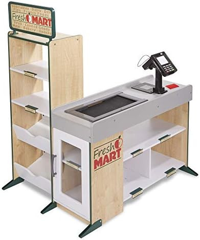 Melissa & Doug Freestanding Wooden Fresh Mart Grocery Store | Amazon (US)