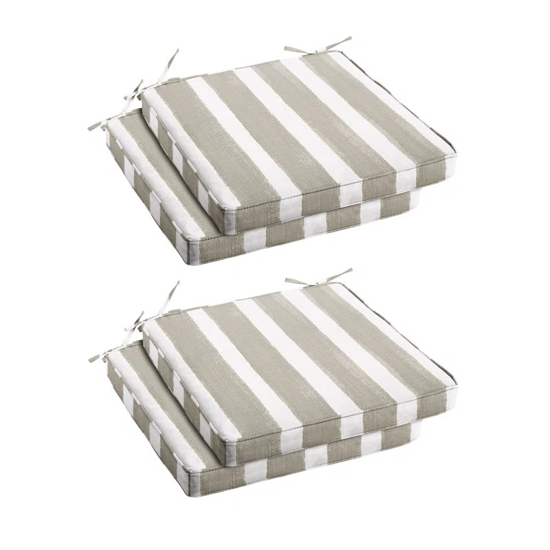 Gia Geometric Outdoor Dining Chair Cushion (Set of 4) | Wayfair North America