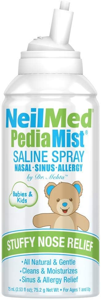 NeilMed Pediamist Pediatric Saline Spray, 2.53 Fl. Oz (Pack of 1) - Packaging May Vary | Amazon (US)