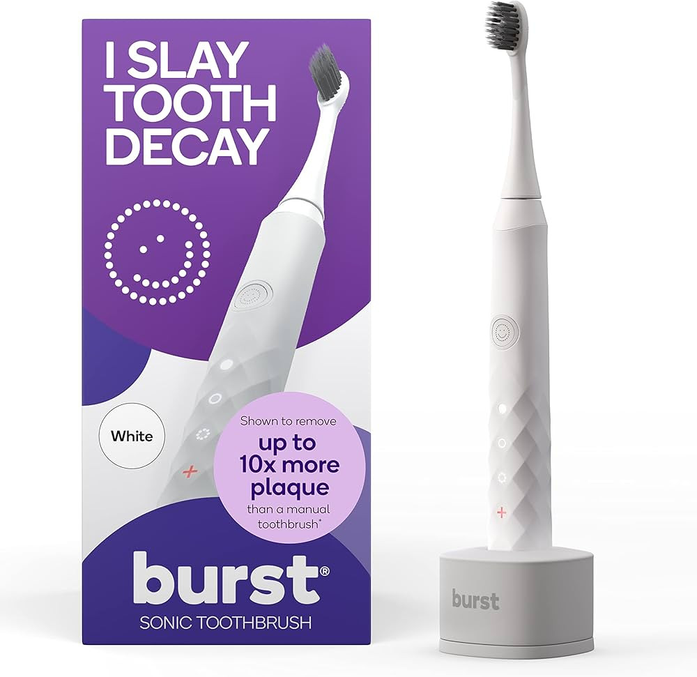 Burst Electric Toothbrush for Adults - Soft Bristle Toothbrush for Deep Clean, Stain & Plaque Rem... | Amazon (US)
