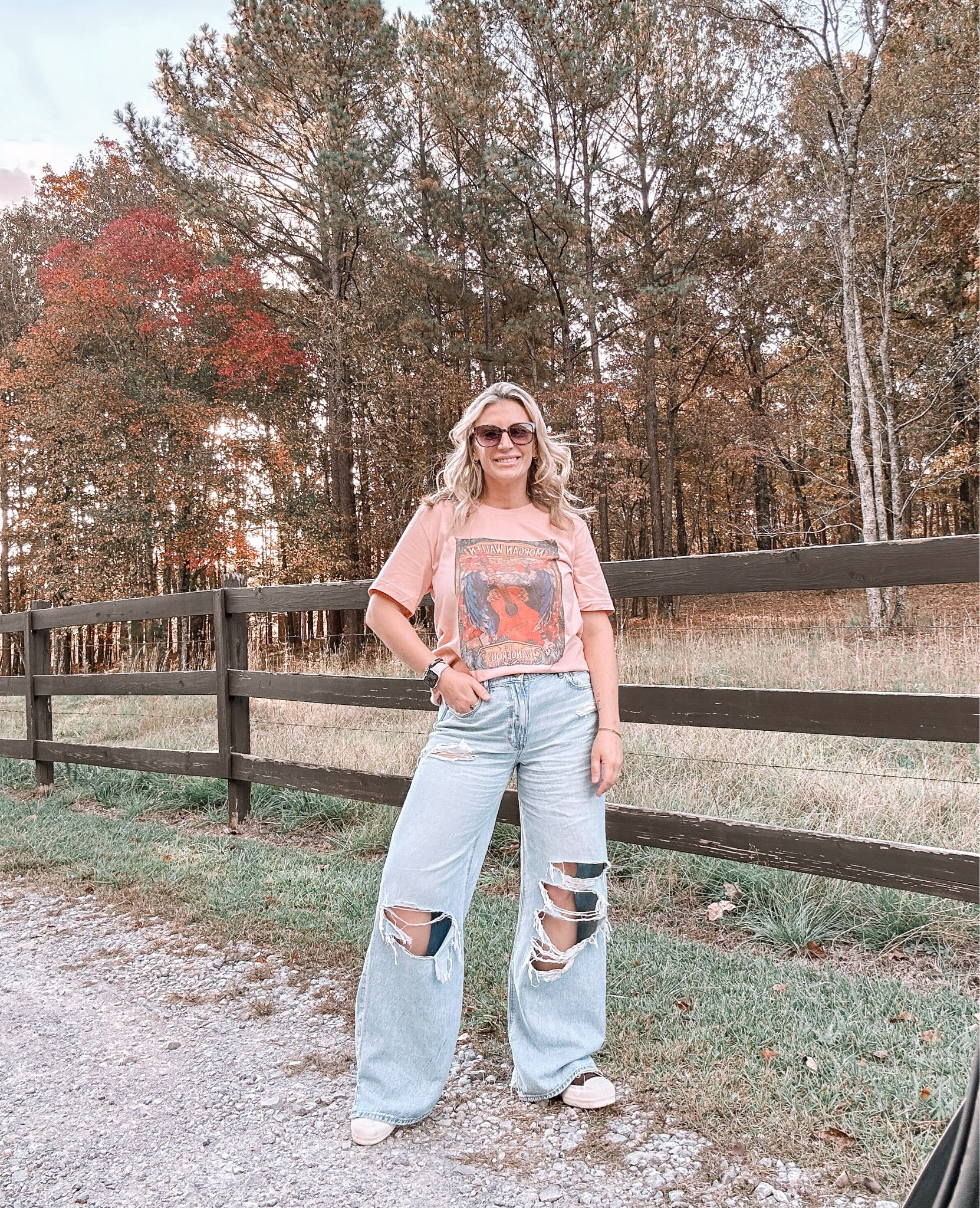 Black Friday with graphic tees starts NOW!!! Add my discount on top of 15% on all sassy queen! Use JESSICASOUTH at checkout!! 

I wear a large in tees, an xl for a more oversized fit and medium for fitted (wearing large in pic). Jeans size 8 AE -linked 

Graphic tee. Casual cute. Comfy. Trendy. Wide leg jeans. Aerie. American eagle. Best denim. Mom jeans. Morgan Wallen tee  

#LTKfindsunder50 #LTKGiftGuide #LTKsalealert