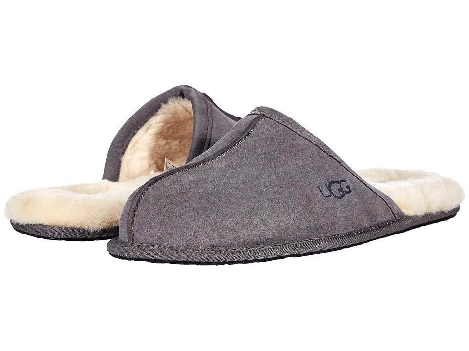 UGG Scuff Men's Slippers Dark Grey : 15 D - Medium, Suede | Zappos