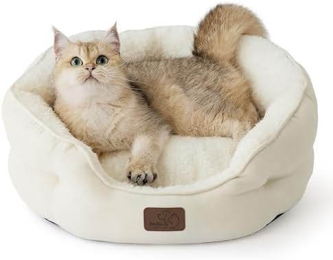 Bedsure Dog Beds for Small Dogs - Round Cat Beds for Indoor Cats, Washable Pet Bed for Puppy and ... | Amazon (US)