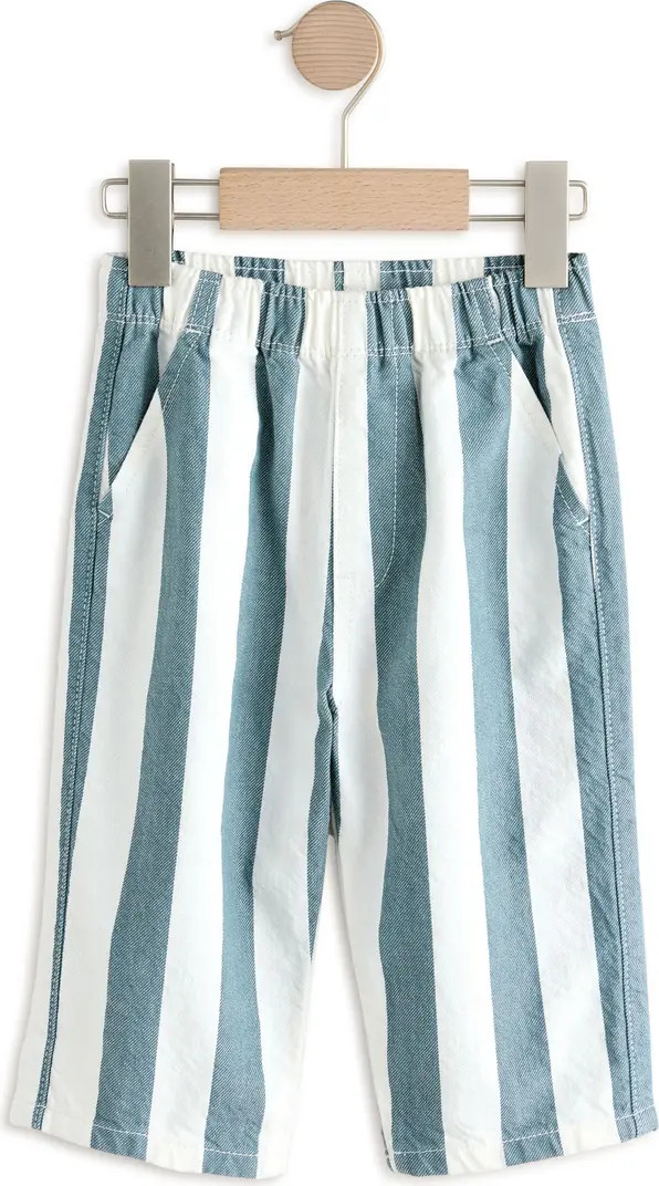 Kids' Stripe Cotton Twill Baggy Pants | Nordstrom