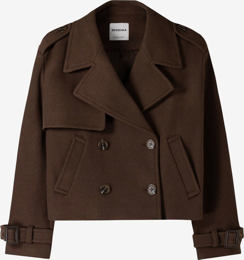 Bershka Mantel in Schoko | ABOUT YOU | ABOUT YOU (DE)