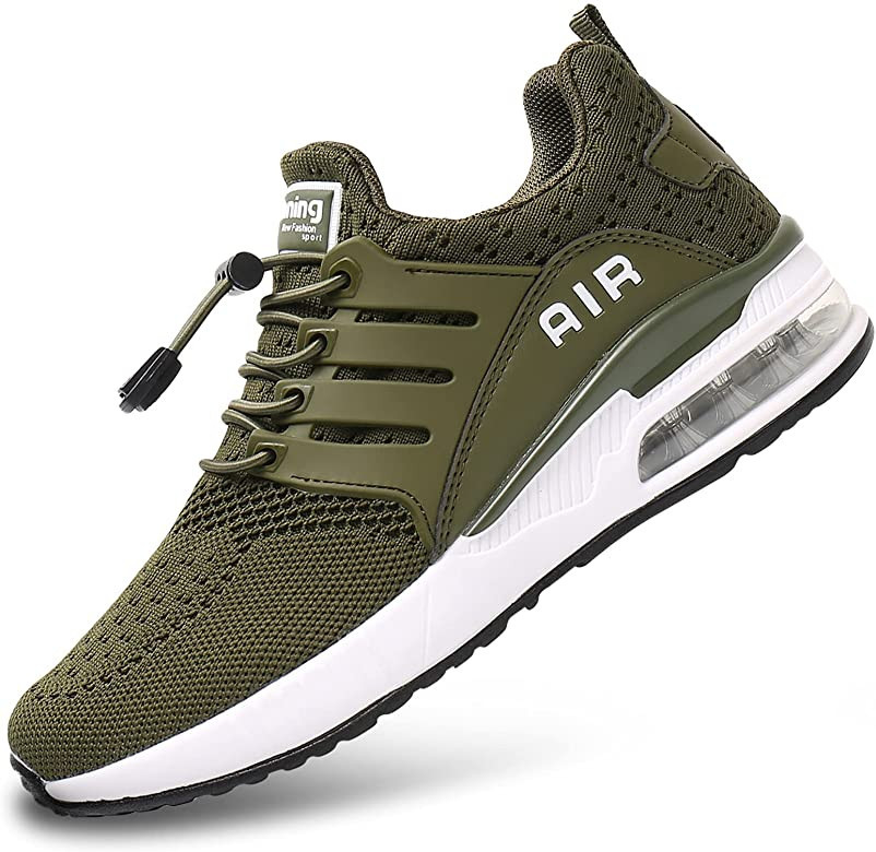 BOGOVER Men Walking Shoes Fashion Non Slip Air Cushion Sneakers Casual Running Tennis Shoes for F... | Amazon (US)