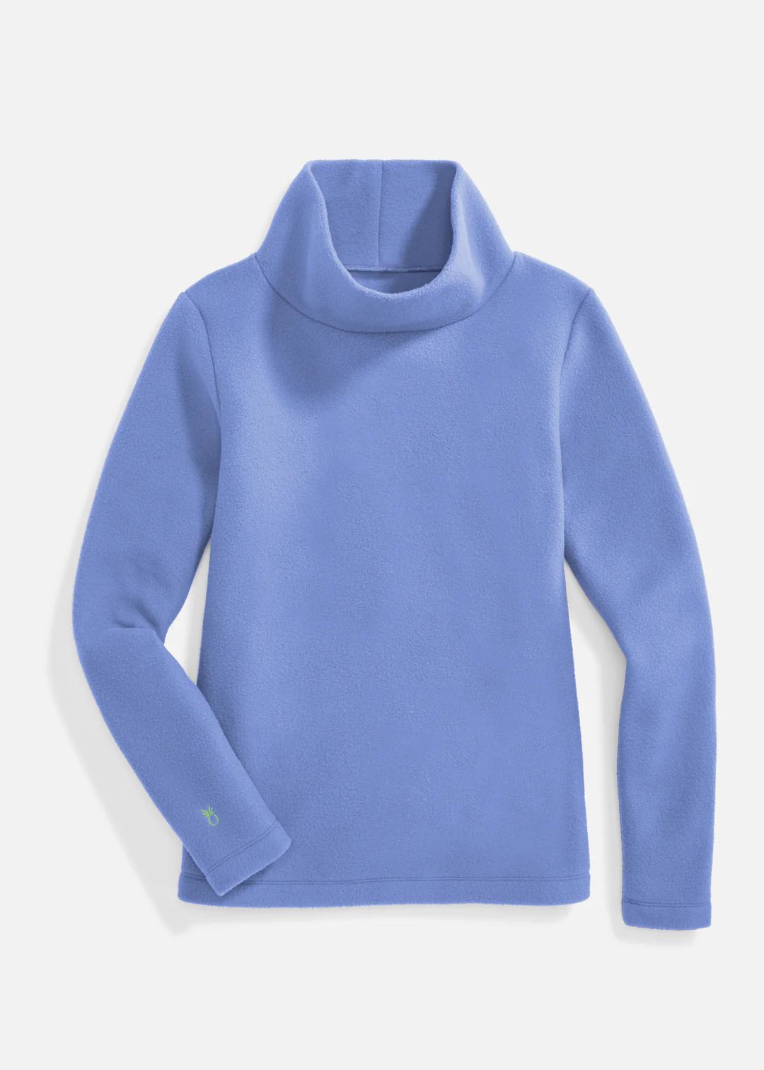 Greenpoint Turtleneck in Vello Fleece (Denim Blue) | Dudley Stephens