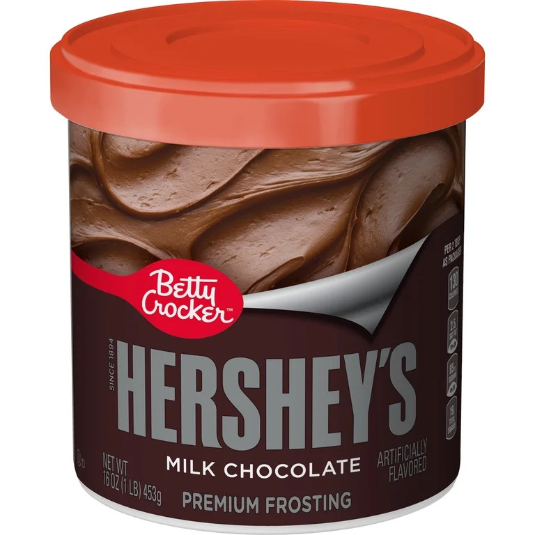 Betty Crocker HERSHEY'S Milk Chocolate Frosting, Gluten Free, 16 oz | Walmart (US)