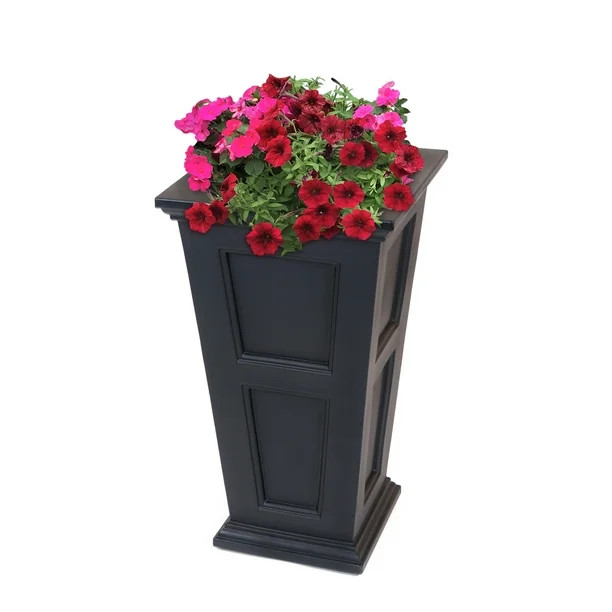 Fairfield Tall Planter Black - Walmart.com | Walmart (US)