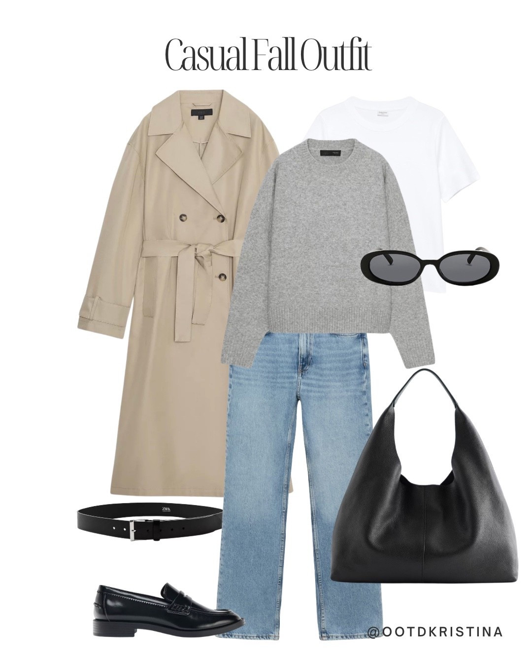 Styling a trench coat for fall 
#outfitideas #trenchcoat #sweater #loafers #falloutfit 

#LTKFindsUnder100 #LTKFallSale #LTKFindsUnder50