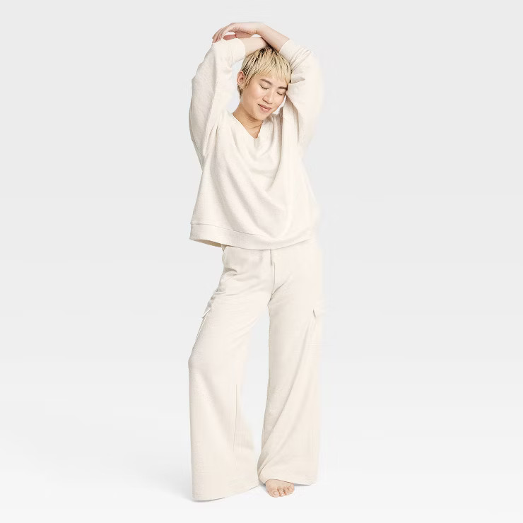 Women's French Terry Oversized Lounge Sweatshirt - Colsie™ | Target