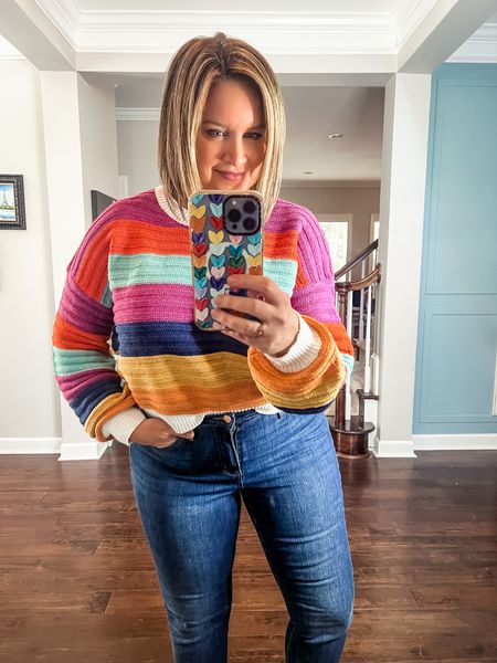 Striped sweater from Walmart - runs short - will need to wear with high waisted jeans - slightly oversized fit, in a medium

Target jeans - true to size 

Fall outfit / Walmart fashion 



#LTKstyletip #LTKunder50 #LTKunder100