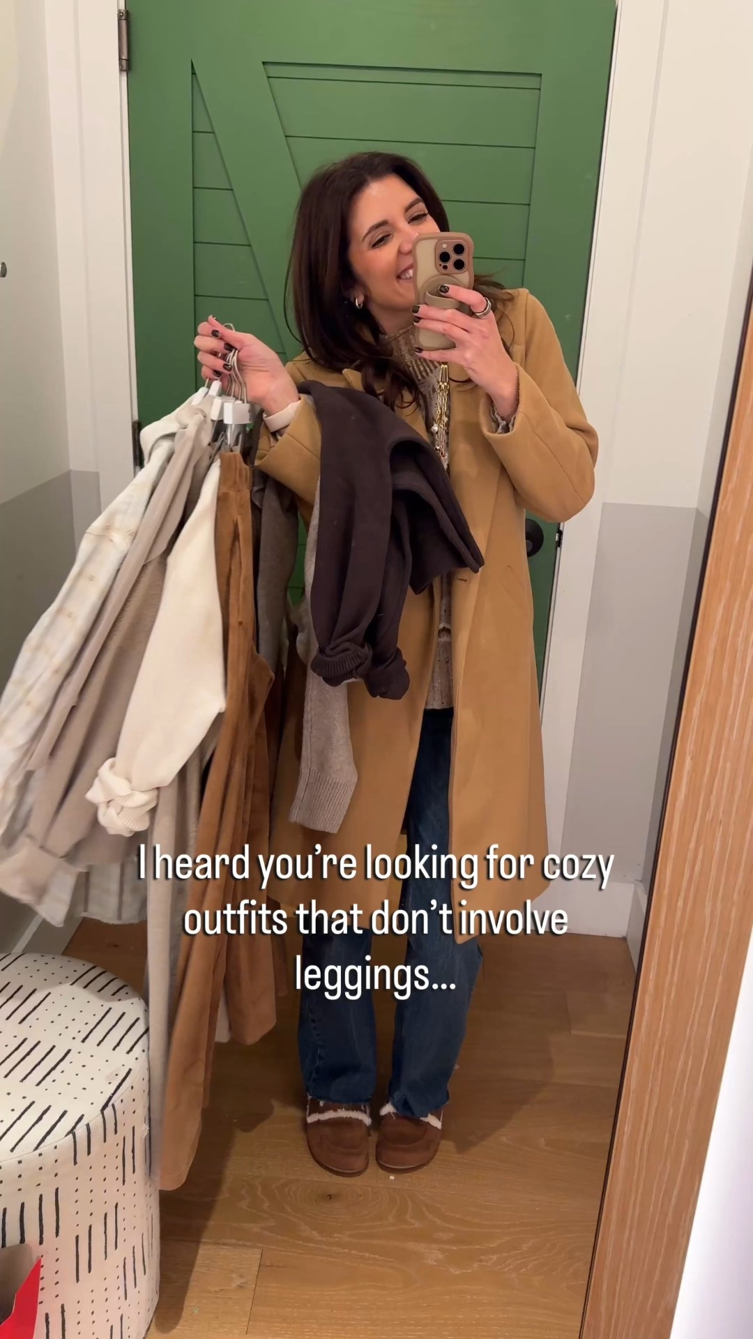 Aerie cozy mom outfits!! The velour trousers were a stand out! They come in three colors. I wear an XS. Crewneck sweater in a small. The matching set was another FAV! XS in the sweatpants, wearing a medium in the top (only size available, but I would do an XS). Smoothing top in a small. Sweater in an XS. I’m 5’7”. All up to 50% off!! @aerie 

#LTKOver40 #LTKSaleAlert #LTKFindsUnder50