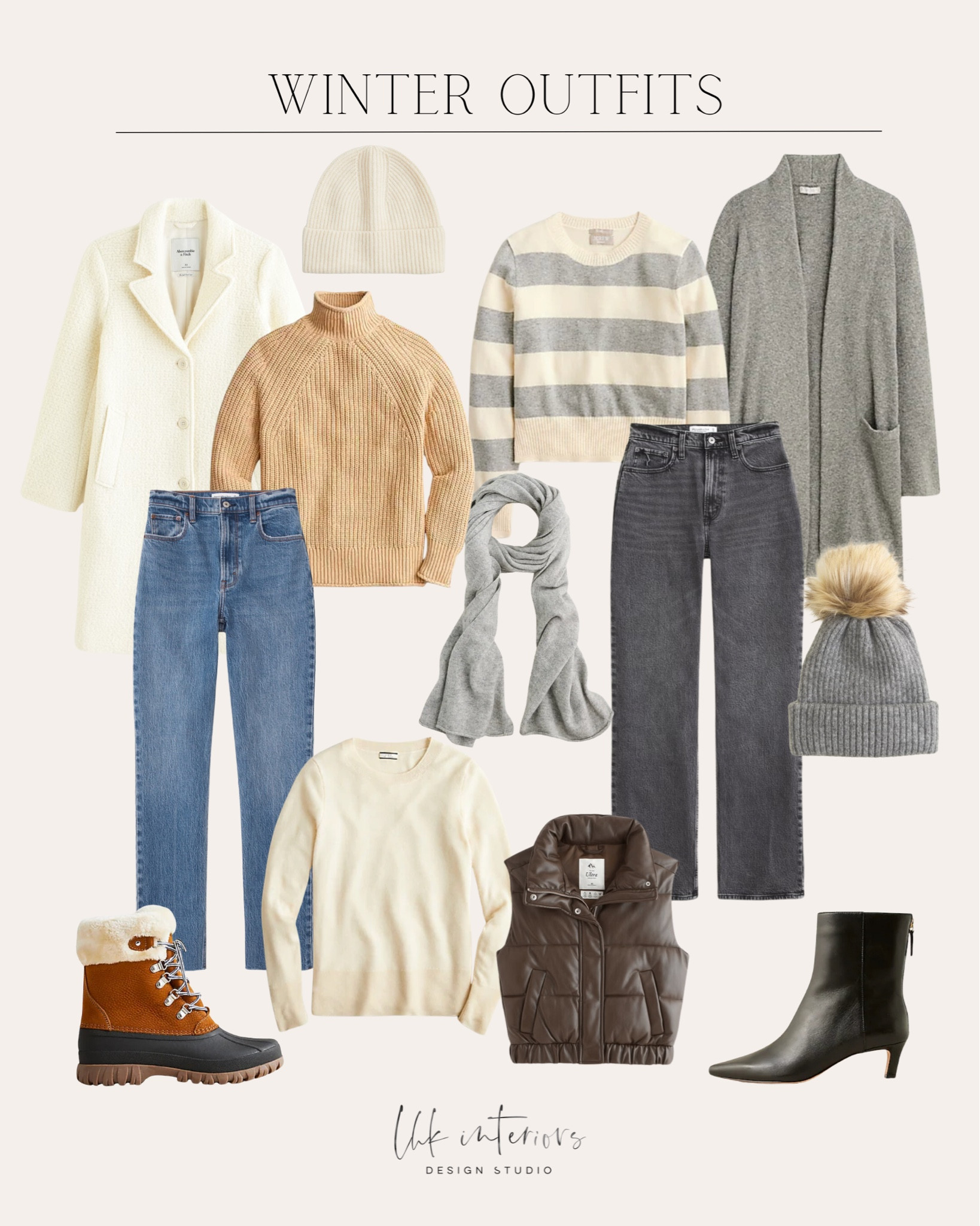 Winter Outfits / Neutral Wardrobe / Winter Boots / Winter Booties / Winter Denim / Winter Sweaters / Winter Cardigans / Winter Scarves / Winter Handbags / Winter Hats / Faux Leather /  Neutral Sneakers / Winter Socks / Winter Jackets / Winter Coats / Abercrombie / J.crew / j crew 

#LTKshoecrush #LTKHoliday #LTKstyletip