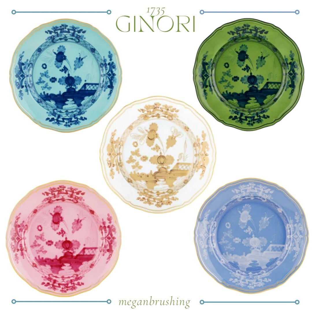 ✨ Italian elegance, reimagined. The Oriente Italiano collection from Ginori 1735 adds instant charm whether you’re setting a table or styling a wall. Each color is more beautiful than the next — a timeless blend of art and tradition 💫

Shop my favorite hues on LTK 🤍
#Ginori1735 #tablescape #homedecor #italianstyle #meganbrushing #LTKhome #LTKfinds

#LTKParties #LTKHome #LTKGiftGuide